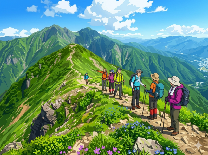 ⛰️山の日は高山の絶景を満喫！谷川岳・天空の稜線トレッキング