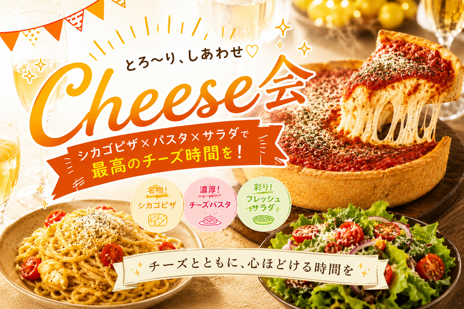 【20〜30代限定🎶】チーズ料理を食べに行きましょう🤤🍕✨@池袋