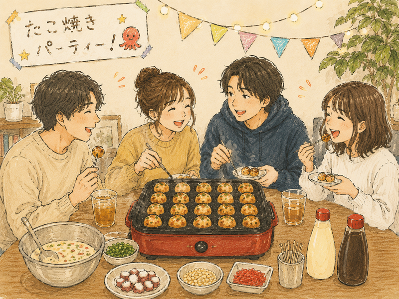 【 タコパ🐙 】飯田橋/関西出身が焼く‼️上京組ももれなく集まれ〜🔰《 女性主催 》