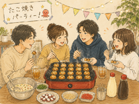 【 タコパ🐙 】飯田橋/関西出身が焼く‼️上京組ももれなく集まれ〜🔰《 女性主催 》