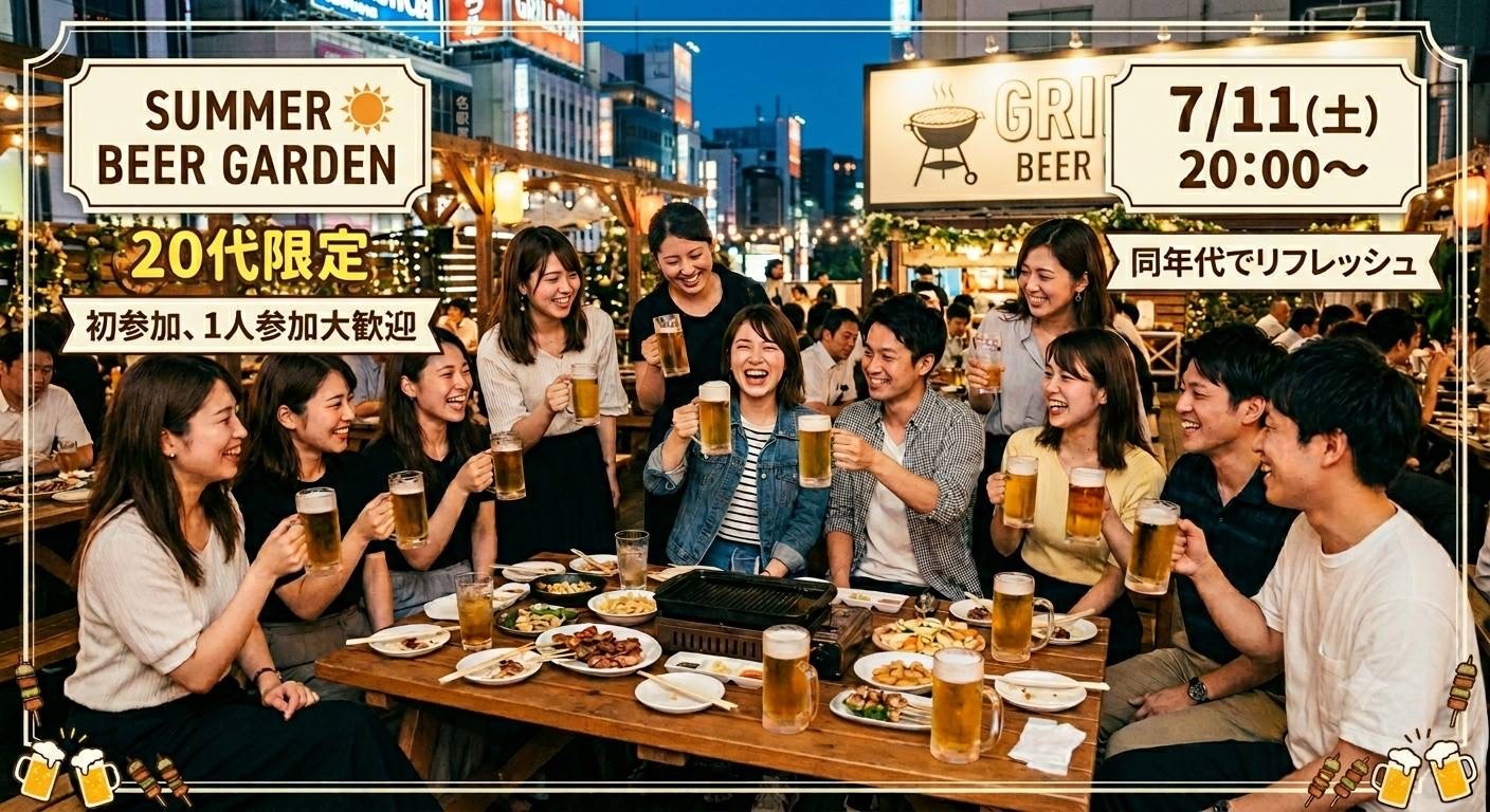 【20代限定】池袋でビアガーデン🍻🍖