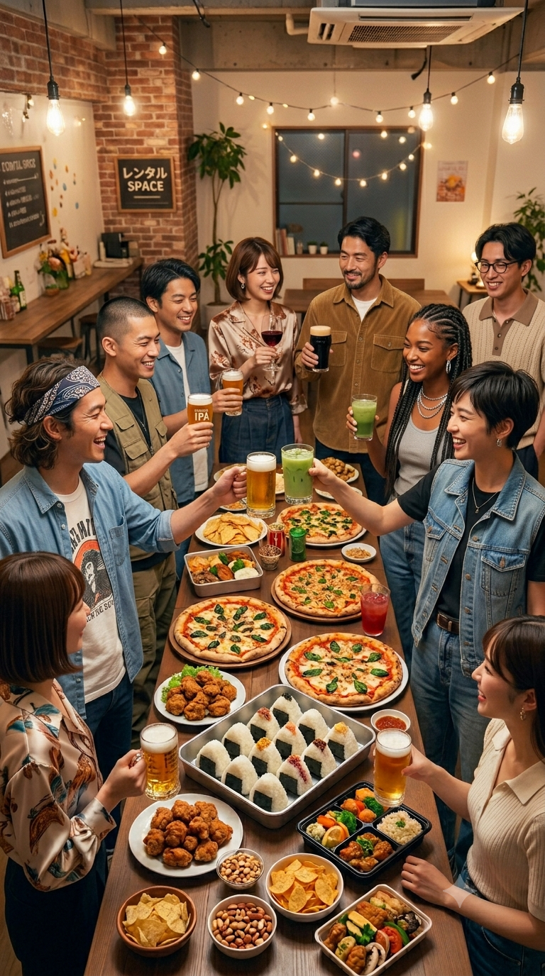 月曜から夜更かし！
🍻 明大前でゆるっと！持ち寄り飲み会 🍕