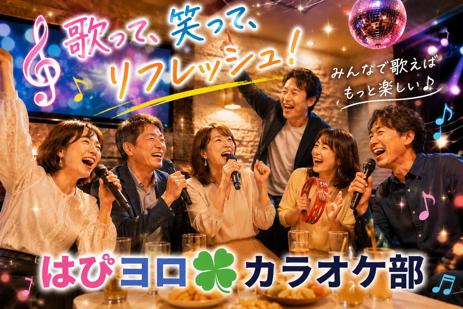 【40〜50代たまに60代】はぴヨロ🍀カラオケ部🎤
