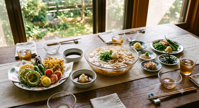 【初参加・お一人様大歓迎！】粉から踏んで作る！手打ちうどん＆サクサク夏野菜天ぷら交流会