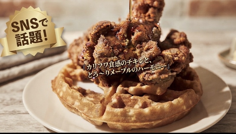 チキンワッフルって知ってる？話題のグルメを食べに行こう