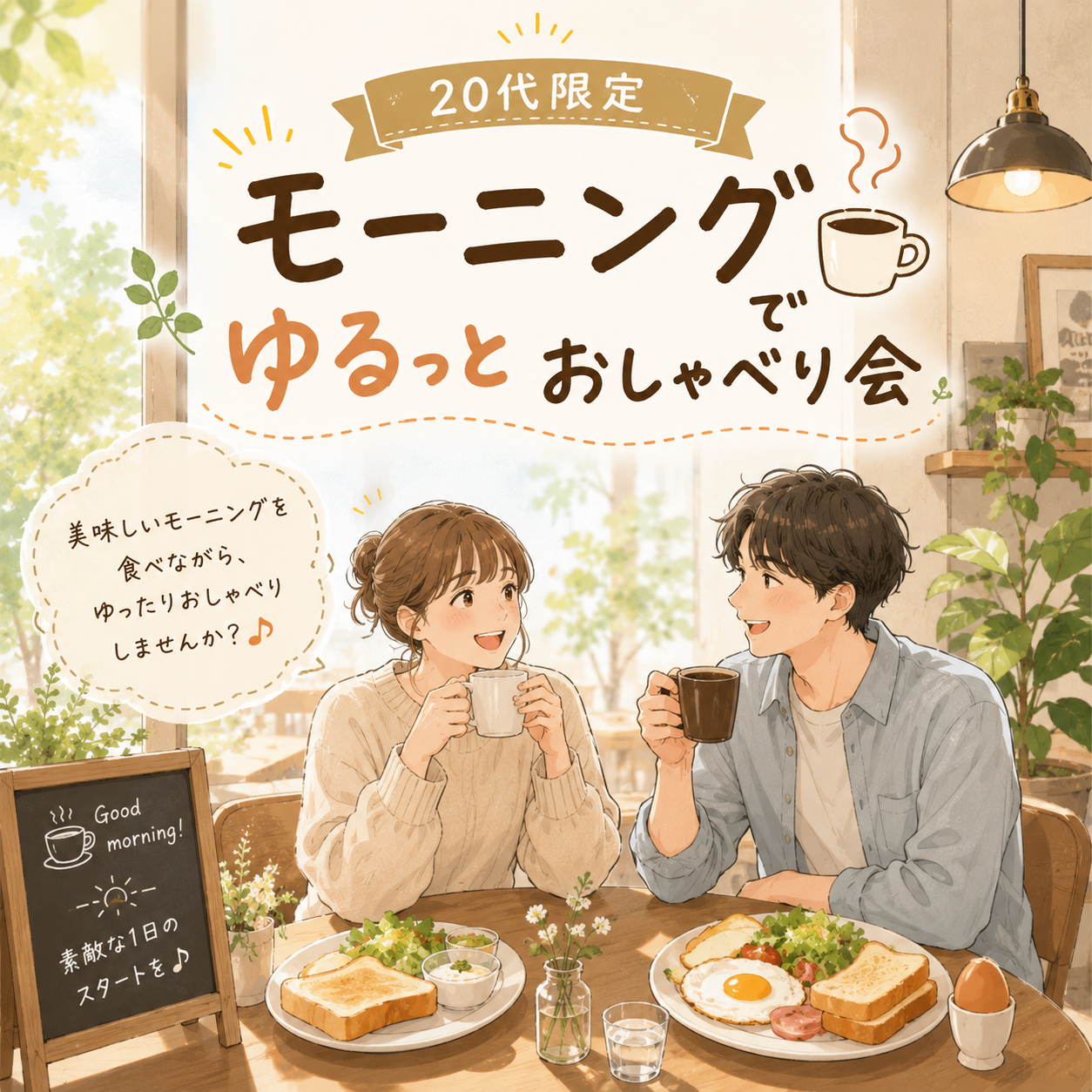 ☕【20代限定｜みんなでモーニング会】☕