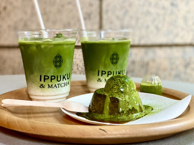 🍵 テラス席で本格宇治抹茶を味わう♪「IPPUKU&MATCHA 日本橋店」カフェ会