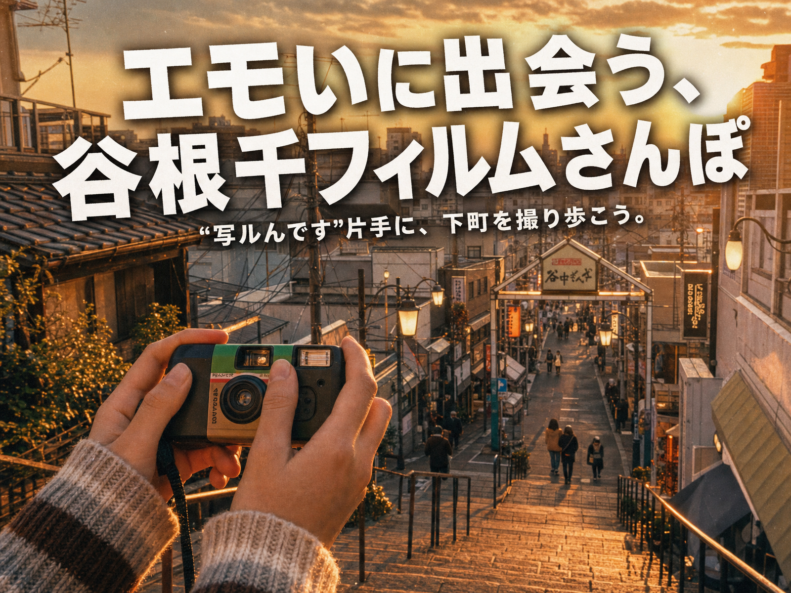 【一人参加OK】“写ルんです”で撮り歩く、エモい谷根千フィルムさんぽ📷
