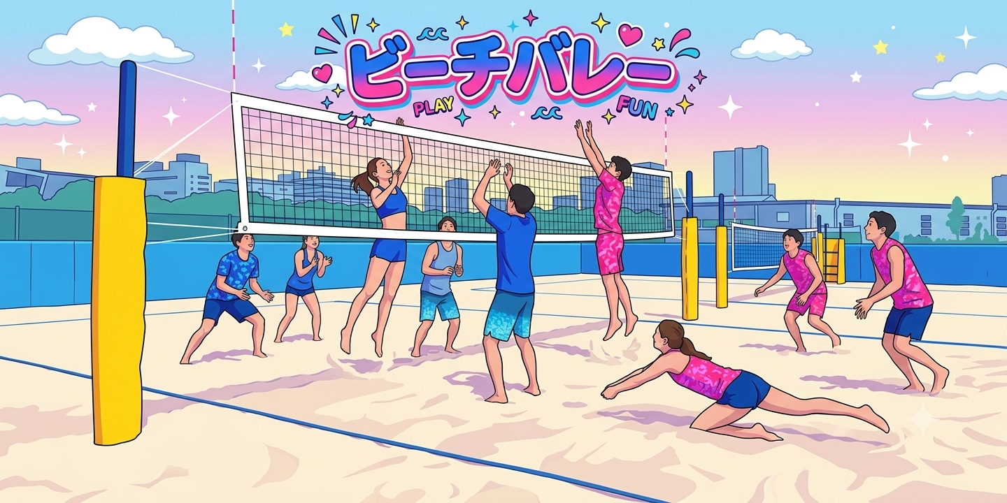 【初心者＆20代中心】有明ビーチで体験ビーチバレー🏖️🏐みんなでワイワイ夏の休日を満喫しよう☀️