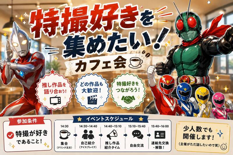 【推しを語りあおうぜ！】特オタによる特オタのための新宿カフェ会