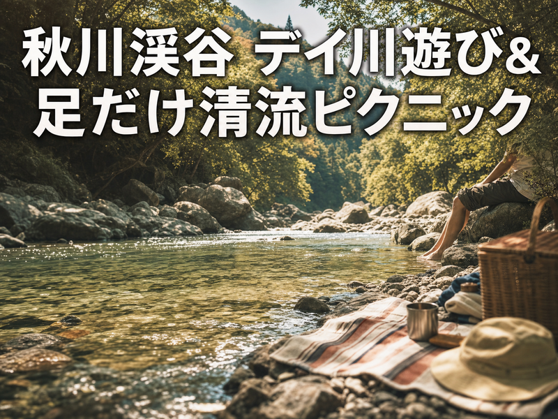 秋川渓谷 デイ川遊び&足だけ清流ピクニック