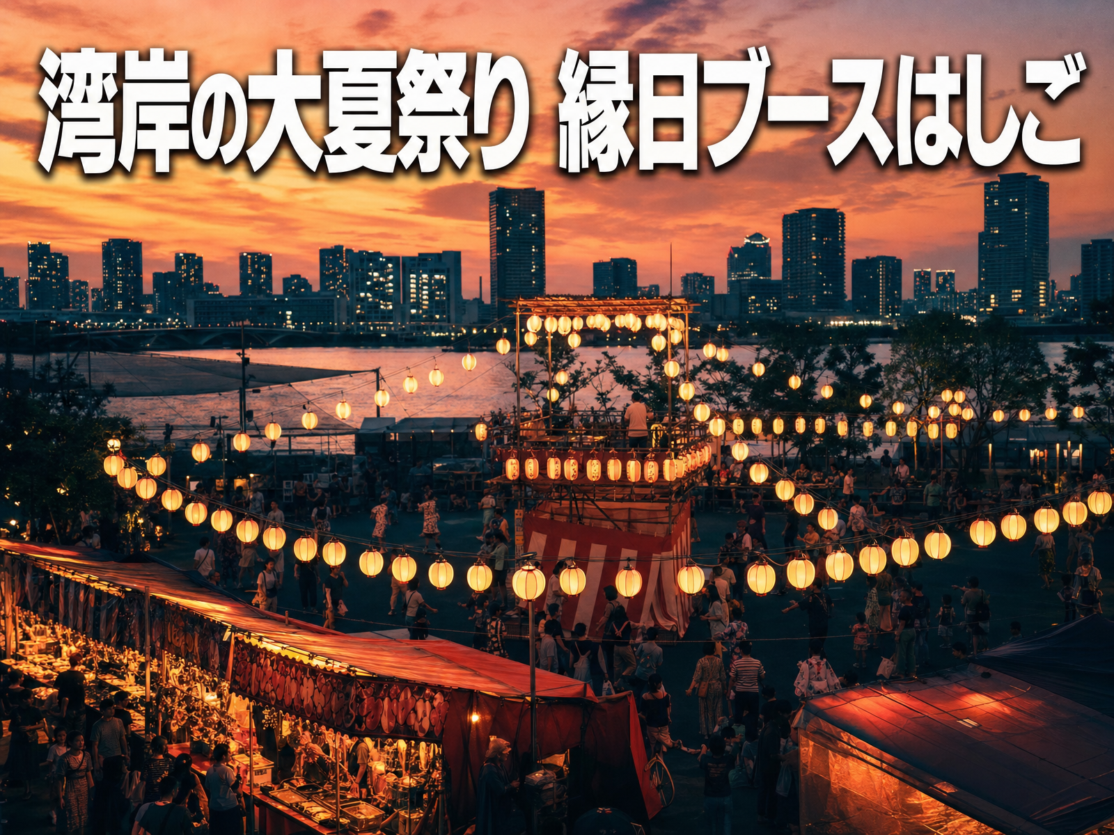 湾岸の大夏祭り 縁日ブースはしご