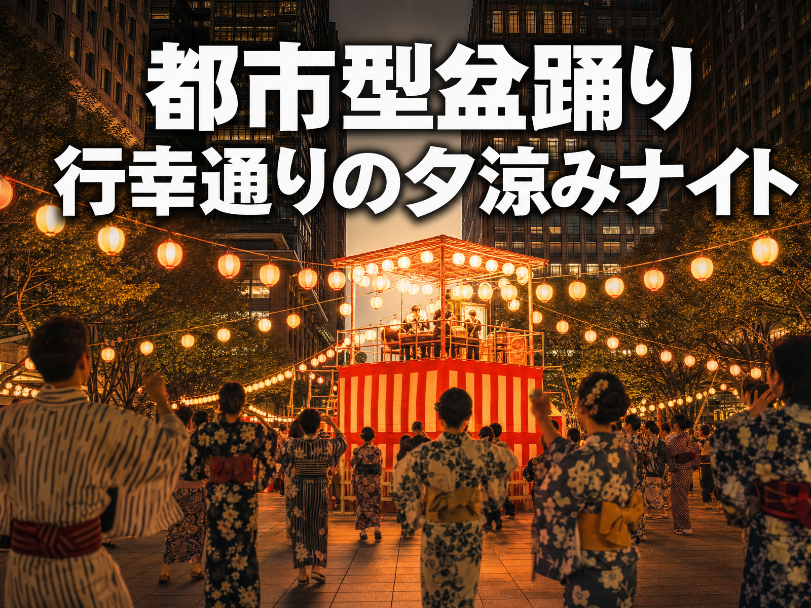 都市型盆踊り 行幸通りの夕涼みナイト