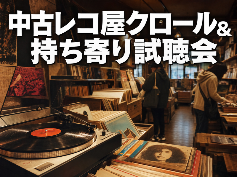 中古レコ屋クロール&持ち寄り試聴会