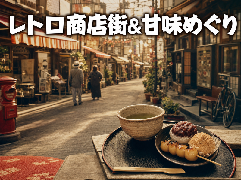 レトロ商店街&甘味めぐり