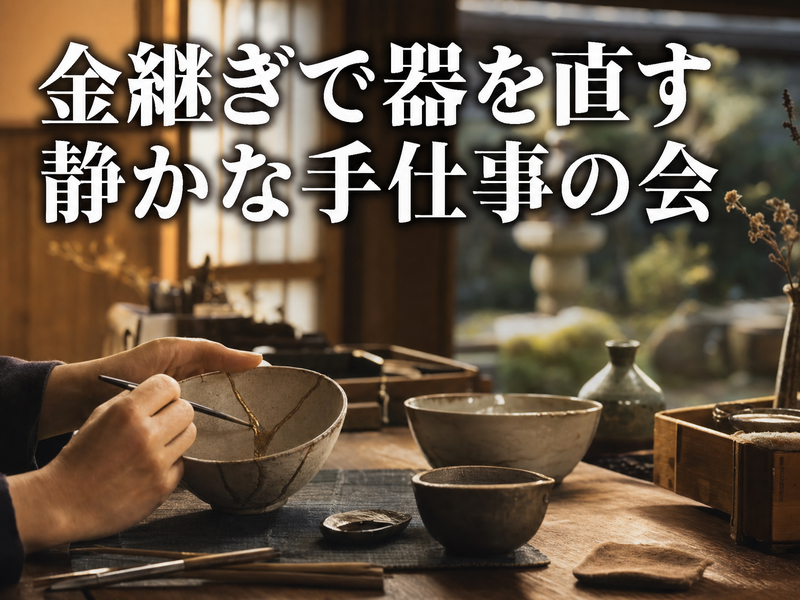 金継ぎで器を直す 静かな手仕事の会