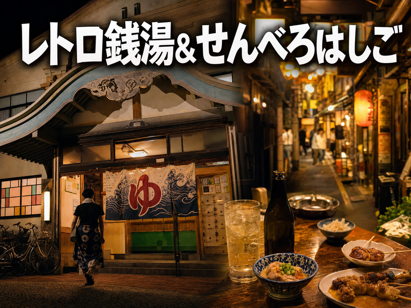 レトロ銭湯&せんべろはしご