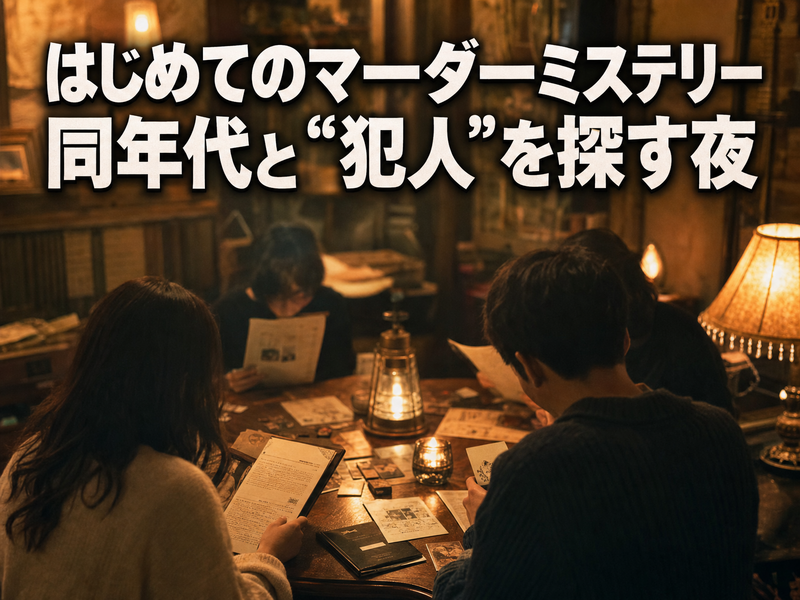 【一人参加限定】はじめてのマーダーミステリー🔍 同年代と“犯人”を探す夜