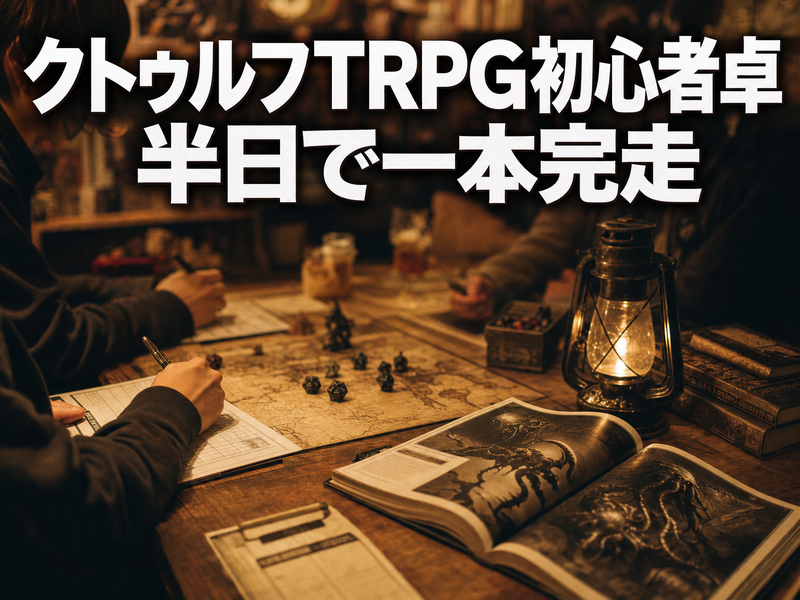 クトゥルフTRPG初心者卓 半日で一本完走