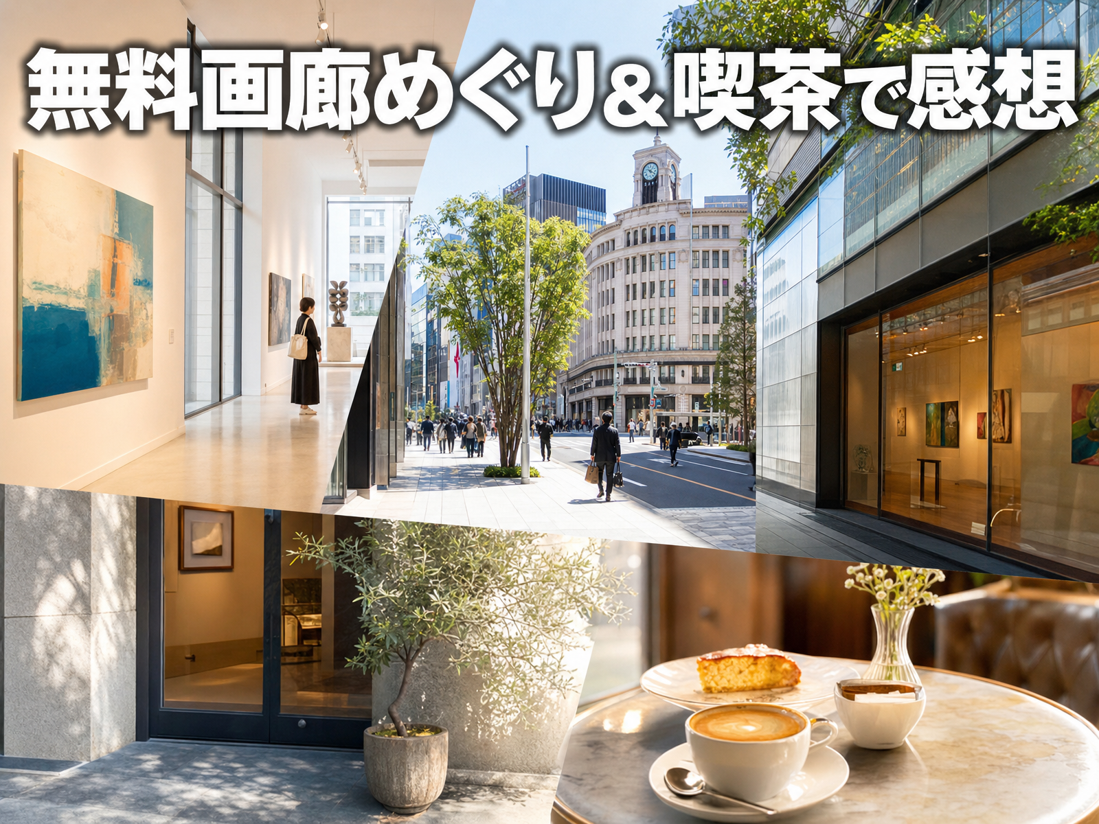無料画廊めぐり&喫茶で感想