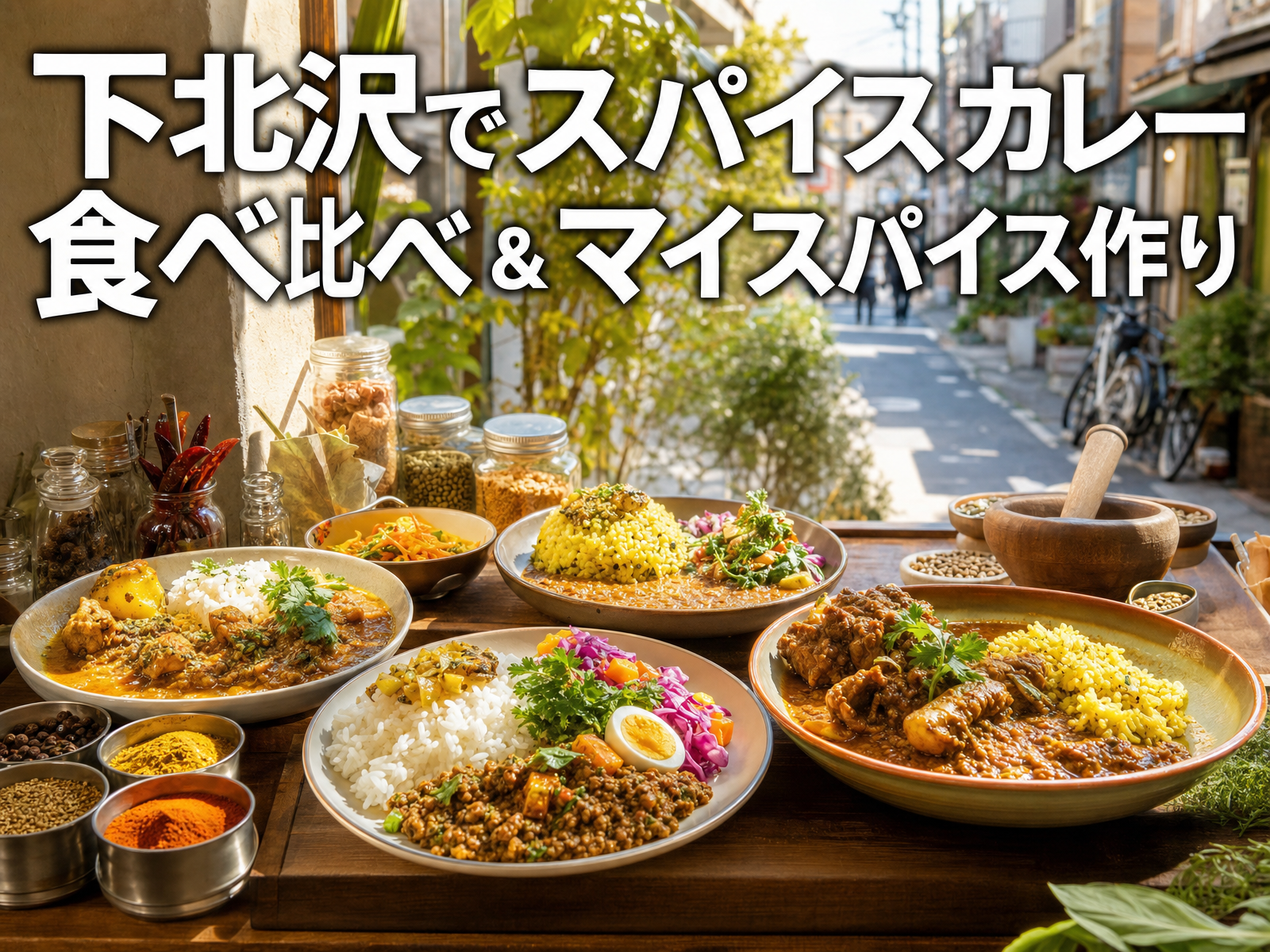 【カレー沼へようこそ】下北沢でスパイスカレー食べ比べ＆マイスパイス作り🍛