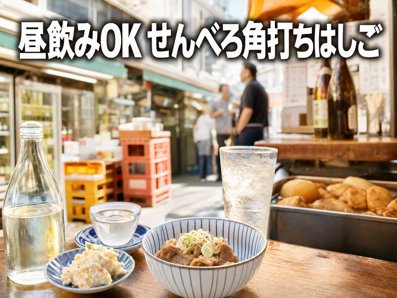 昼飲みOK せんべろ角打ちはしご