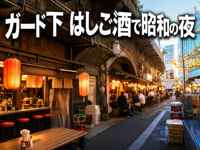 ガード下 はしご酒で昭和の夜