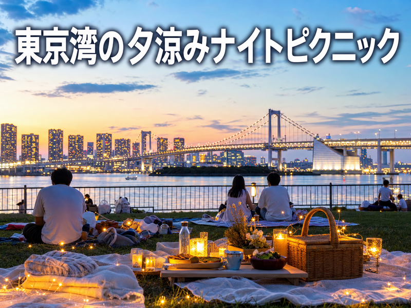 東京湾の夕涼みナイトピクニック
