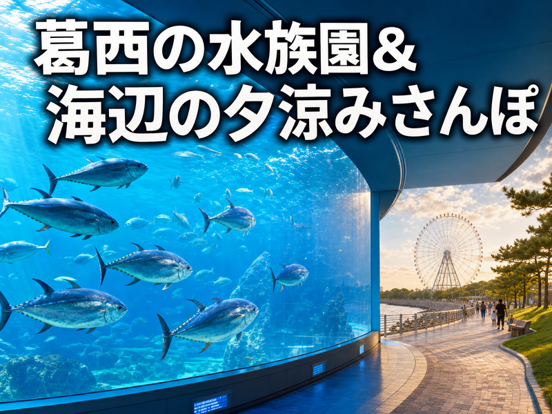 葛西の水族園&海辺の夕涼みさんぽ