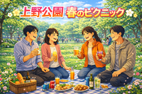 ☀️上野公園でゆるピクニック🧺【25-36歳1人参加限定】途中参加退出OK🙆‍♀️早割🉐