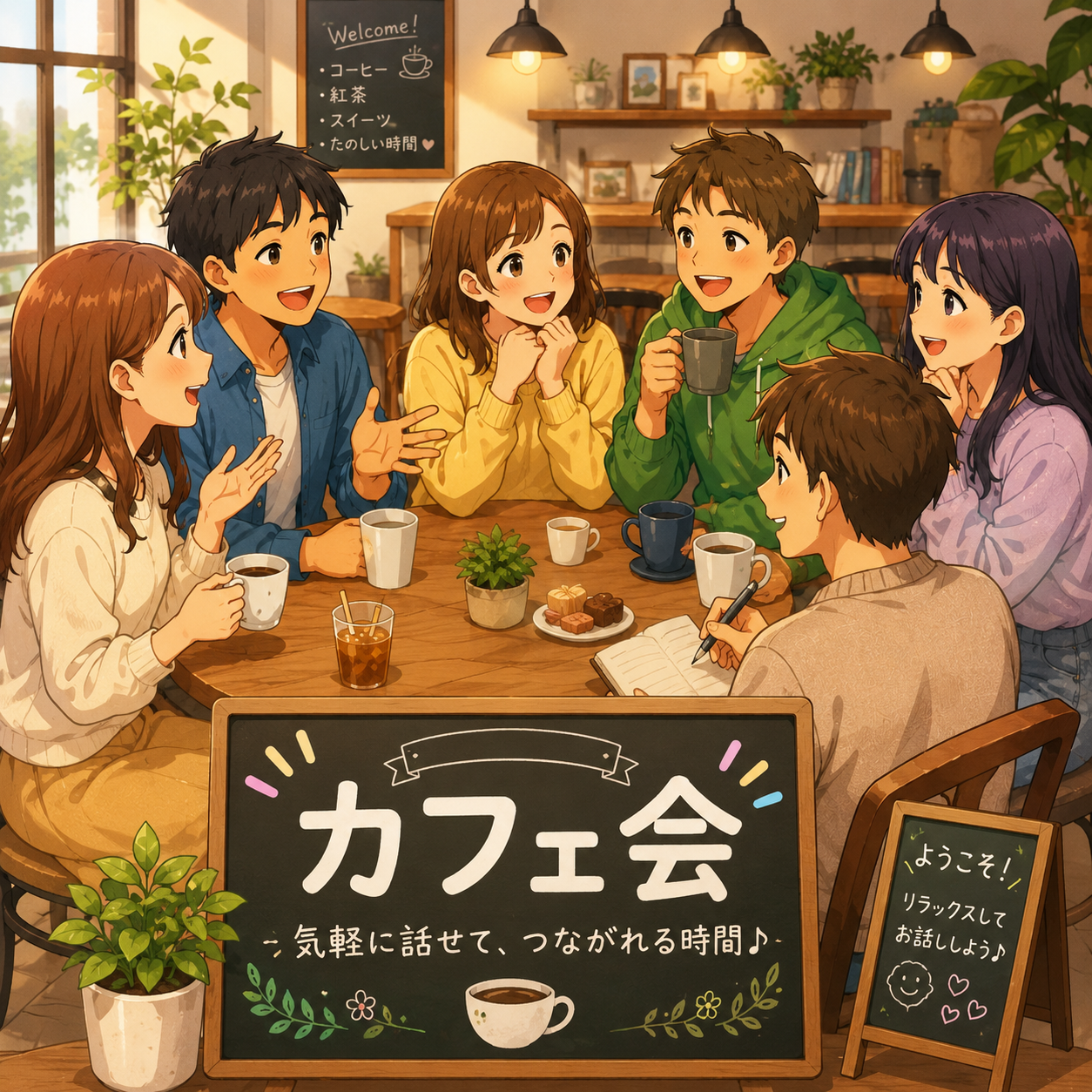【7/8(水)12時開催・渋谷カフェ☕】1時間限定！さくっと集まるお話友達作りカフェ会｜満席続出企画✨