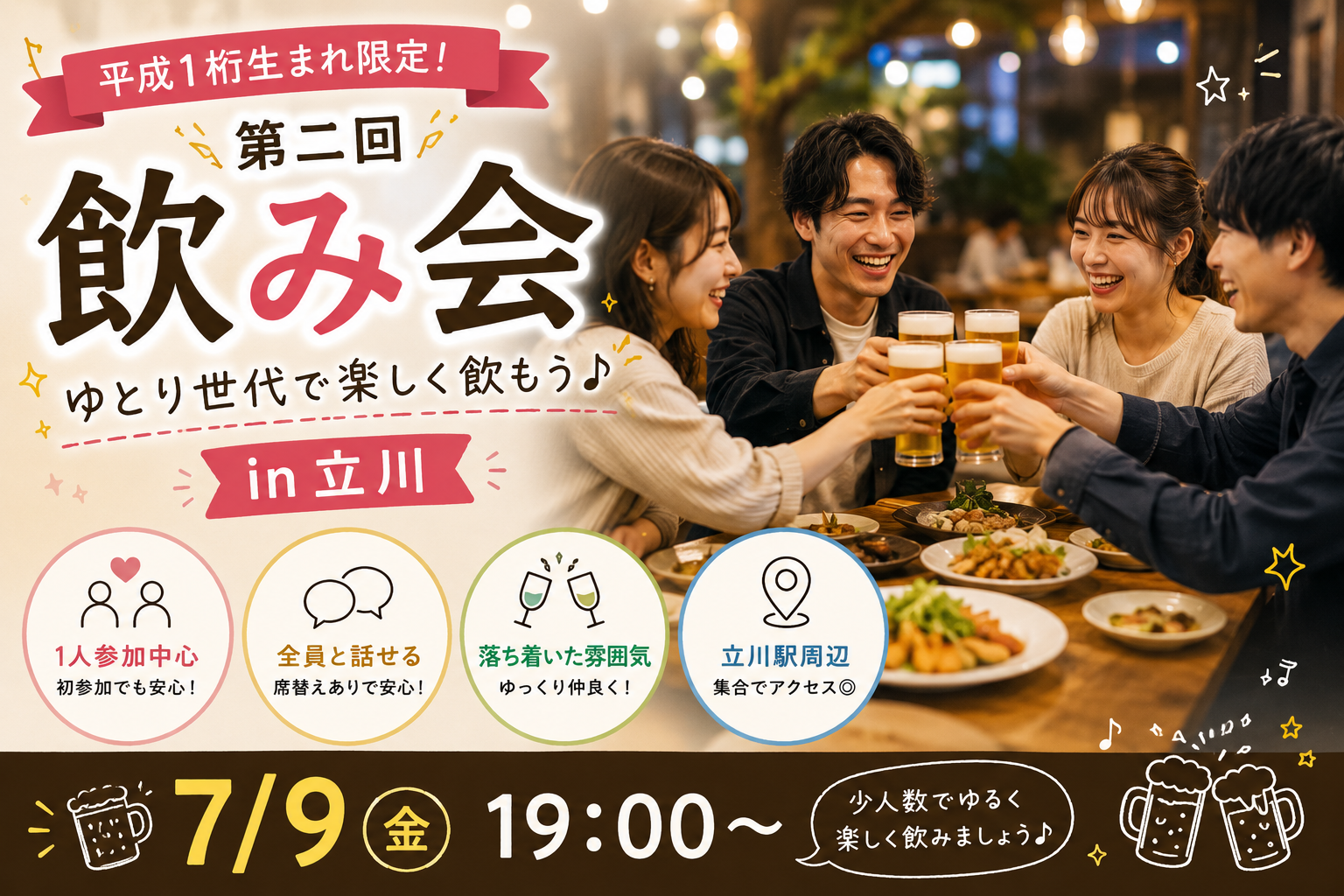 第2回  ゆとり世代で楽しく飲もう♪