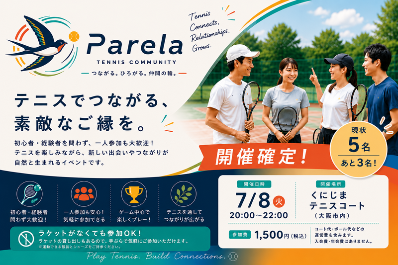 ゆるテニ✨初級者歓迎🎾練習とゆる試合