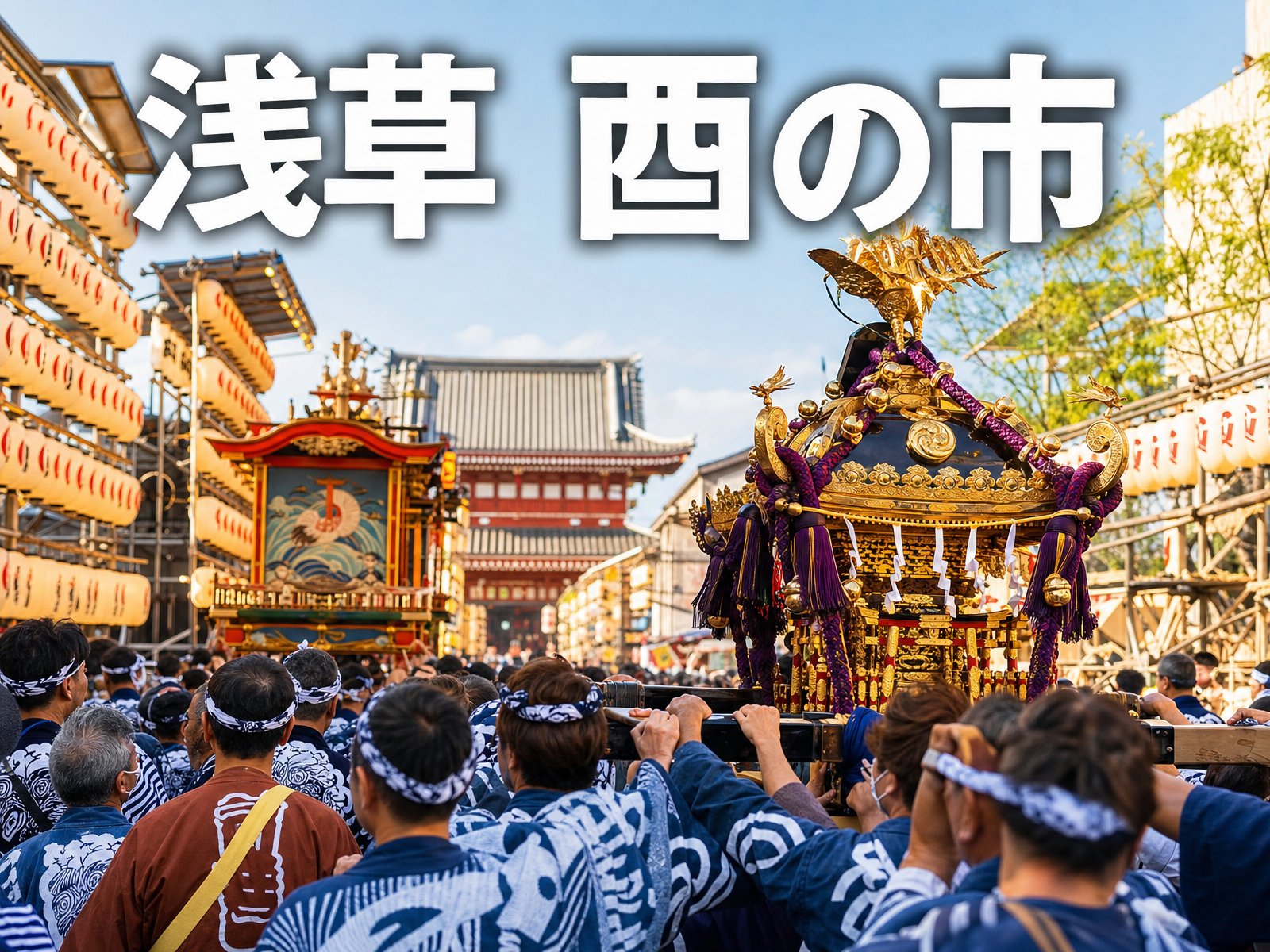 浅草 酉の市（一の酉）みんなで開運さんぽ