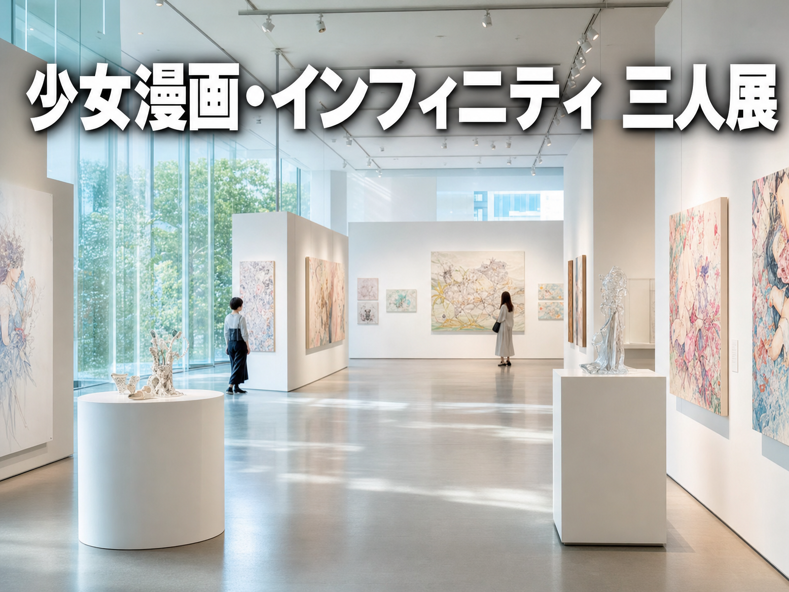 少女漫画・インフィニティ 三人展 みんなで鑑賞