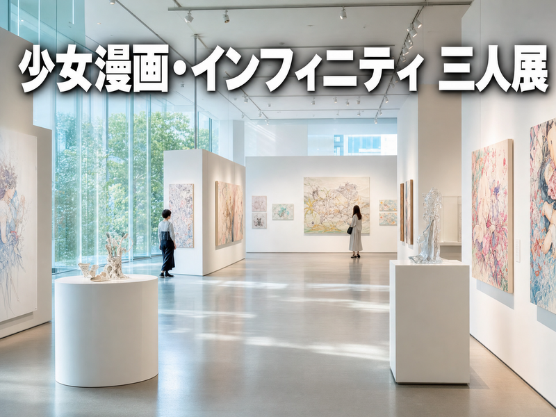少女漫画・インフィニティ 三人展 みんなで鑑賞