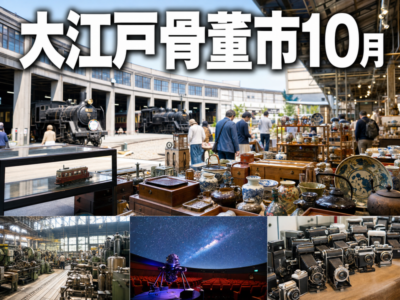 大江戸骨董市（国際フォーラム）10月 みんなで宝探し