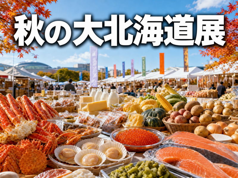 秋の大北海道展（京王百貨店）みんなで食べ歩き