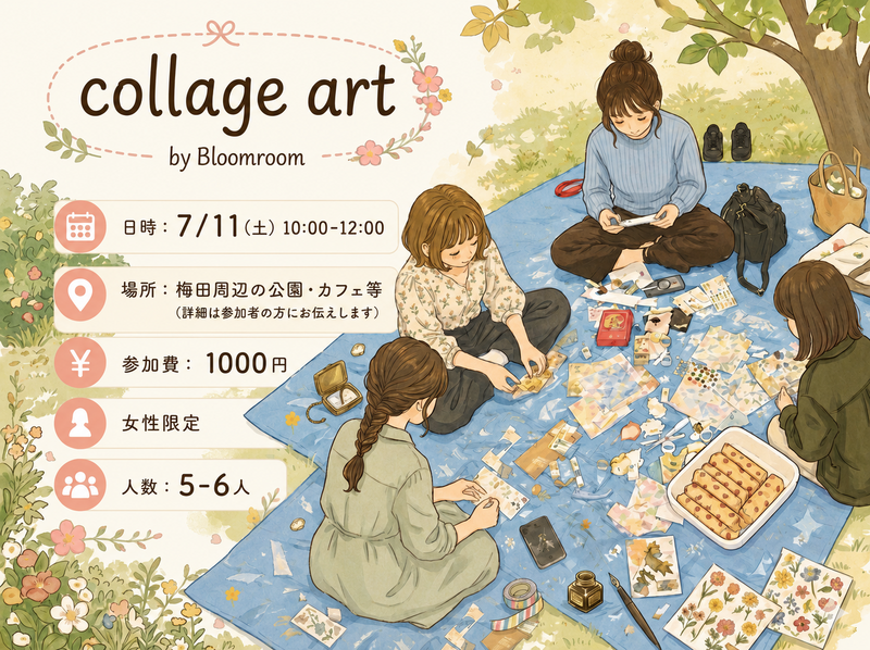 【7/11(土)】コラージュアートしませんか？🎨🧑‍🎨