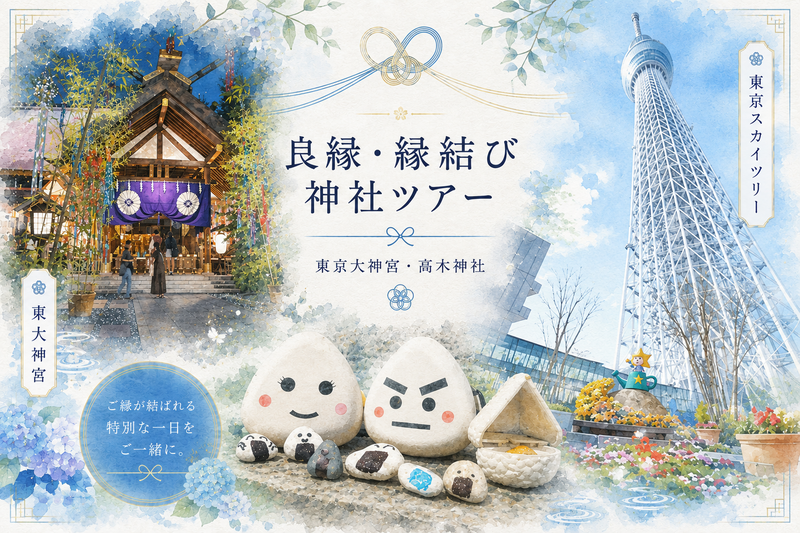 【7月25日（土）】神職と行く！関東最強😳縁結び神社巡り⛩️