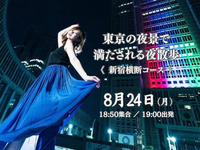 東京の夜景で満たされる夜散歩。《新宿横断：歌舞伎町〜都庁》