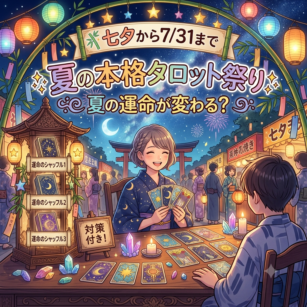 🎋七夕からスタート！運命が変わる？夏の本格タロット祭り✨