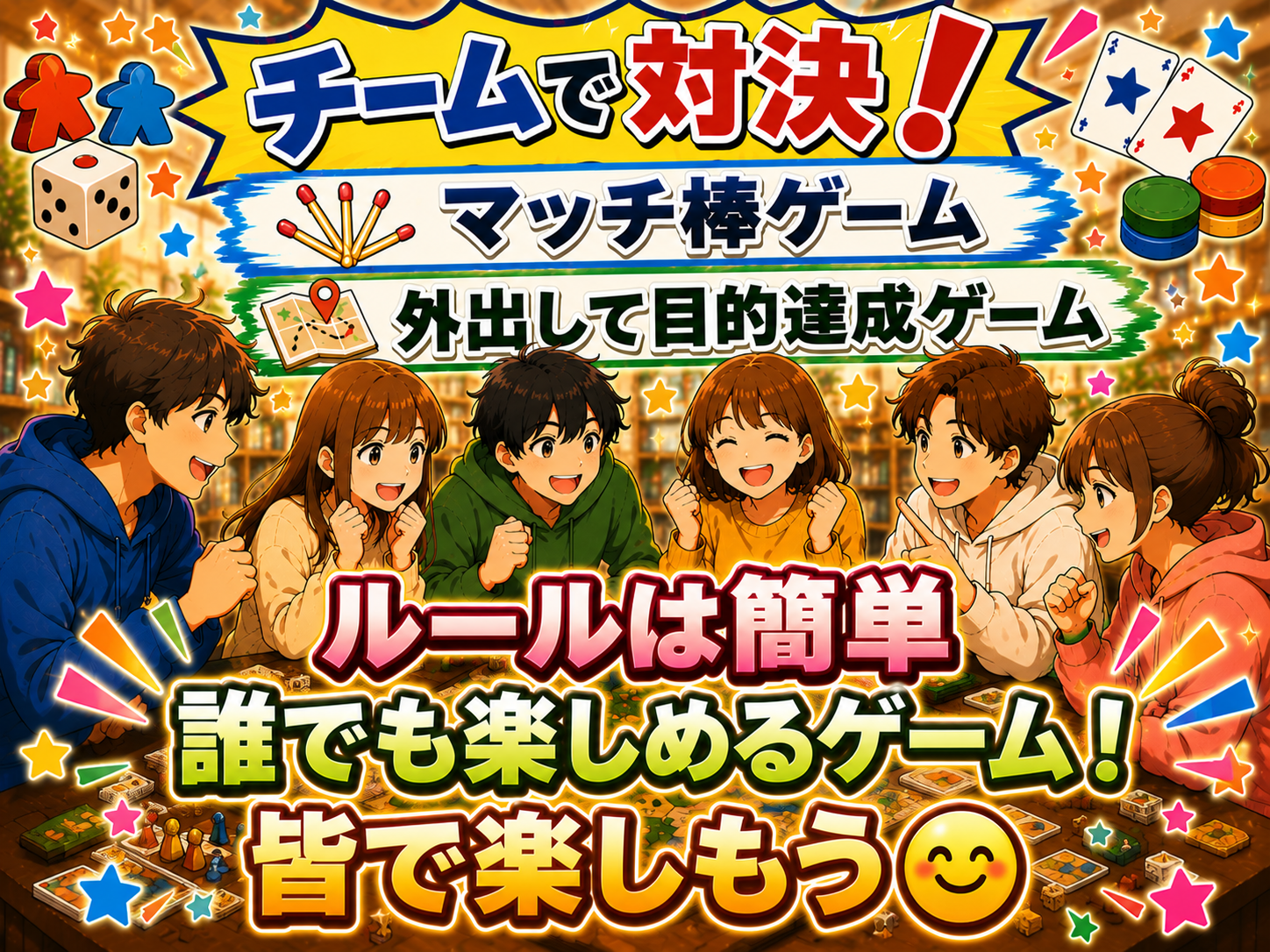 初イベ！チームで対決！✨20代30代中心のアナログゲーム会！