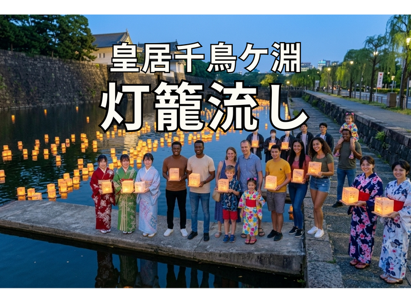 7/22Evening Lantern Floating at Chidorigafuchi🏮千鳥ヶ淵で灯籠流しの夕べ