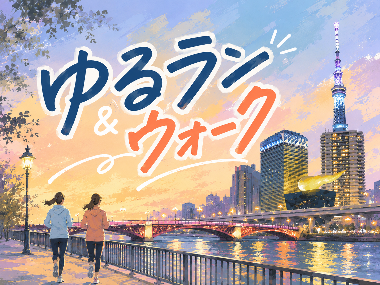 【7/10(金)19時～蔵前・隅田川テラス🏃‍♂️】初夏ナイトラン＆ウォーク！初参加＆初心者大歓迎🌿