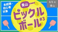 [青山・屋内コート] ピックルボール #3（19時プラン・20時プランから選択してください）