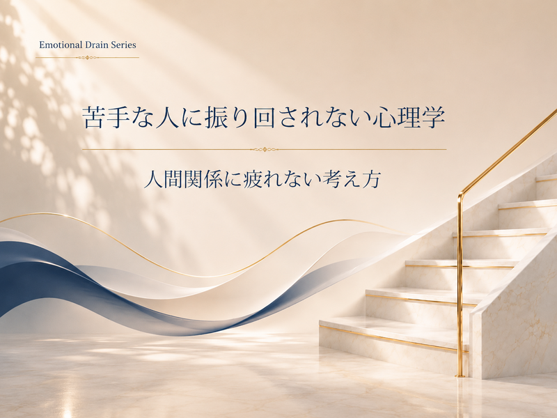 【7/29（水）21:00～】苦手な人に振り回されない考え方｜人間関係に疲れないためのワーク