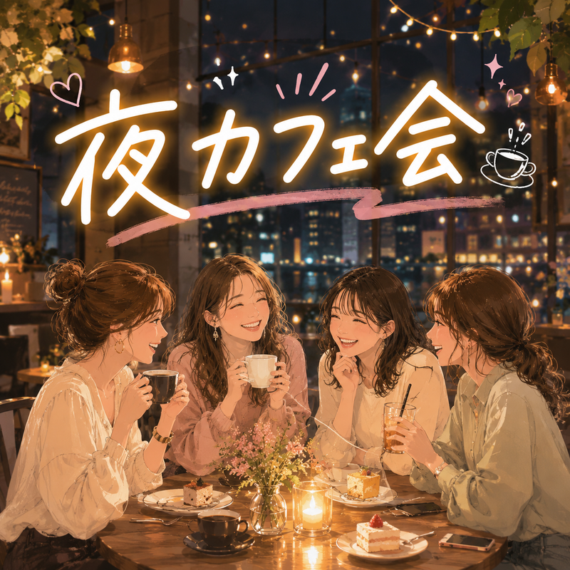 🌷女性限定🌷
仕事終わり平日夜にゆったりカフェ時間楽しみませんか？