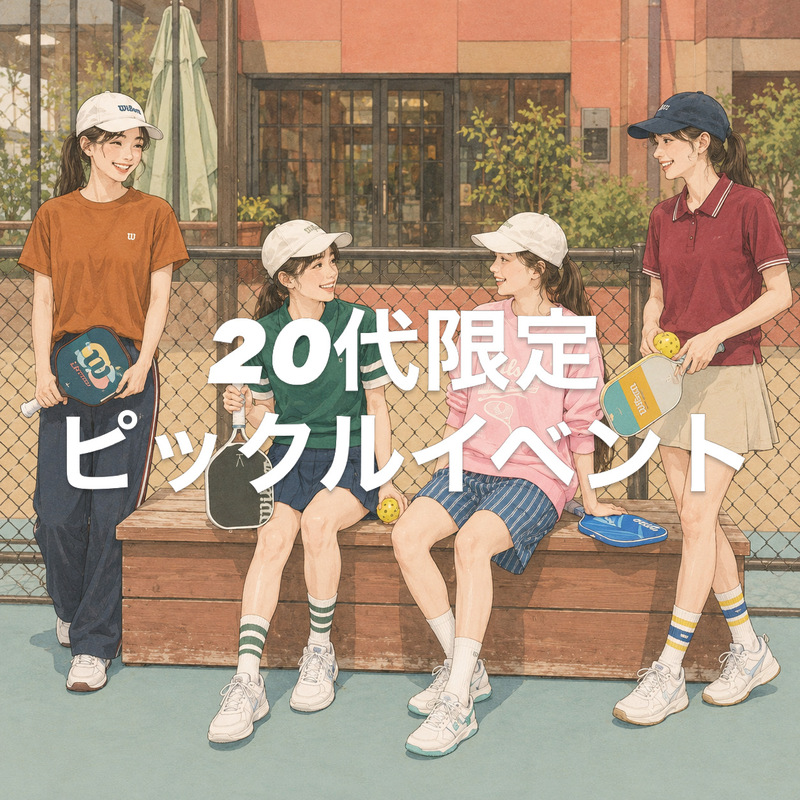 ピックルボール体験イベント！室内✨
【8/2開催＠江坂】20代限定🎾
