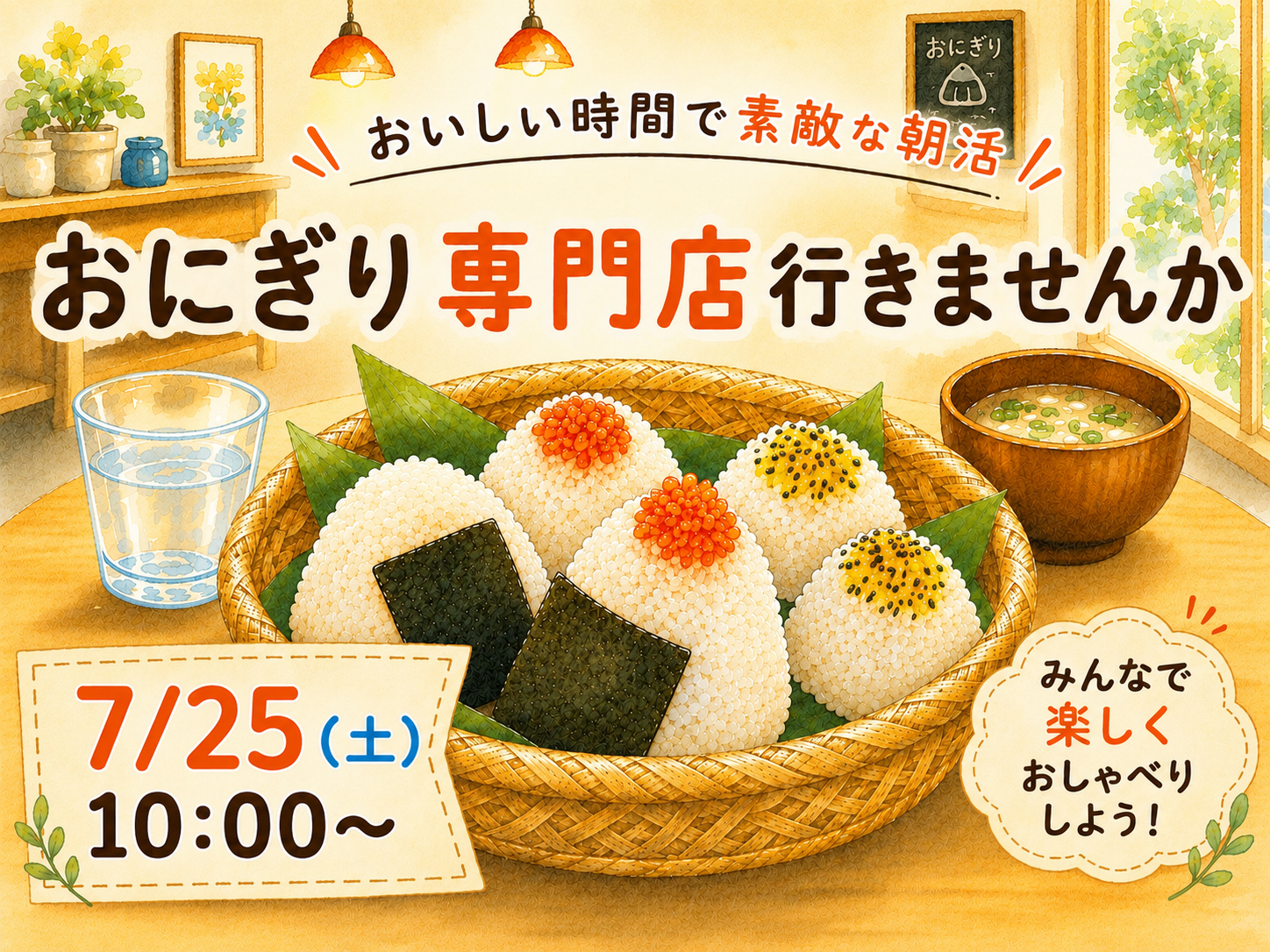 おにぎり専門店で朝活しよう🌅🍙